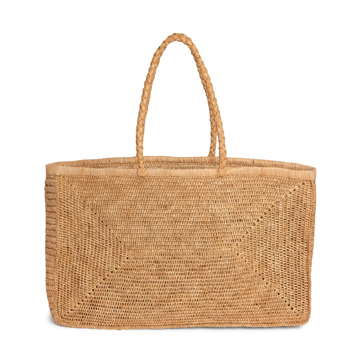 Large Basket - Rafia, Natural