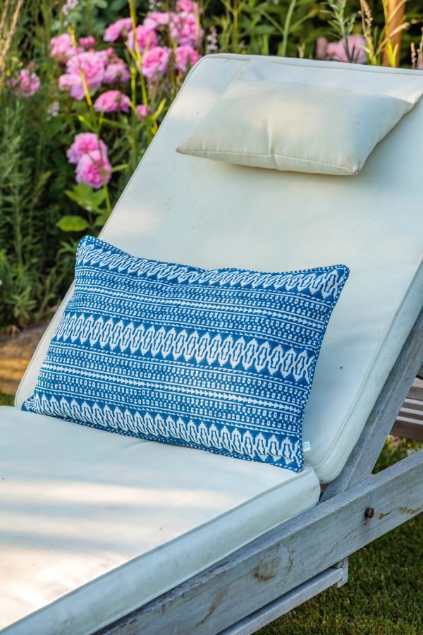 Cushion Cover – Indigo Tukdi - TITANIA product_type