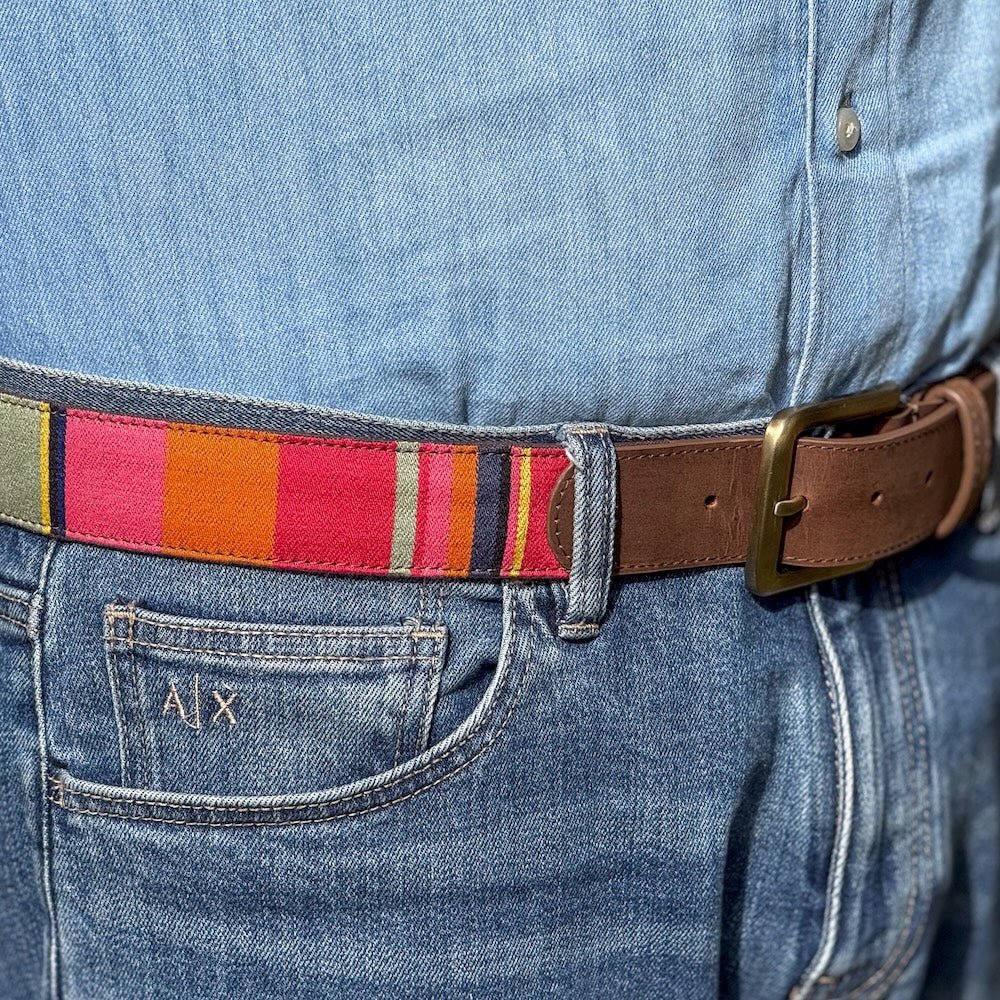 DAWA Leather & Embroidery Tibetan Belt - TITANIA product_type