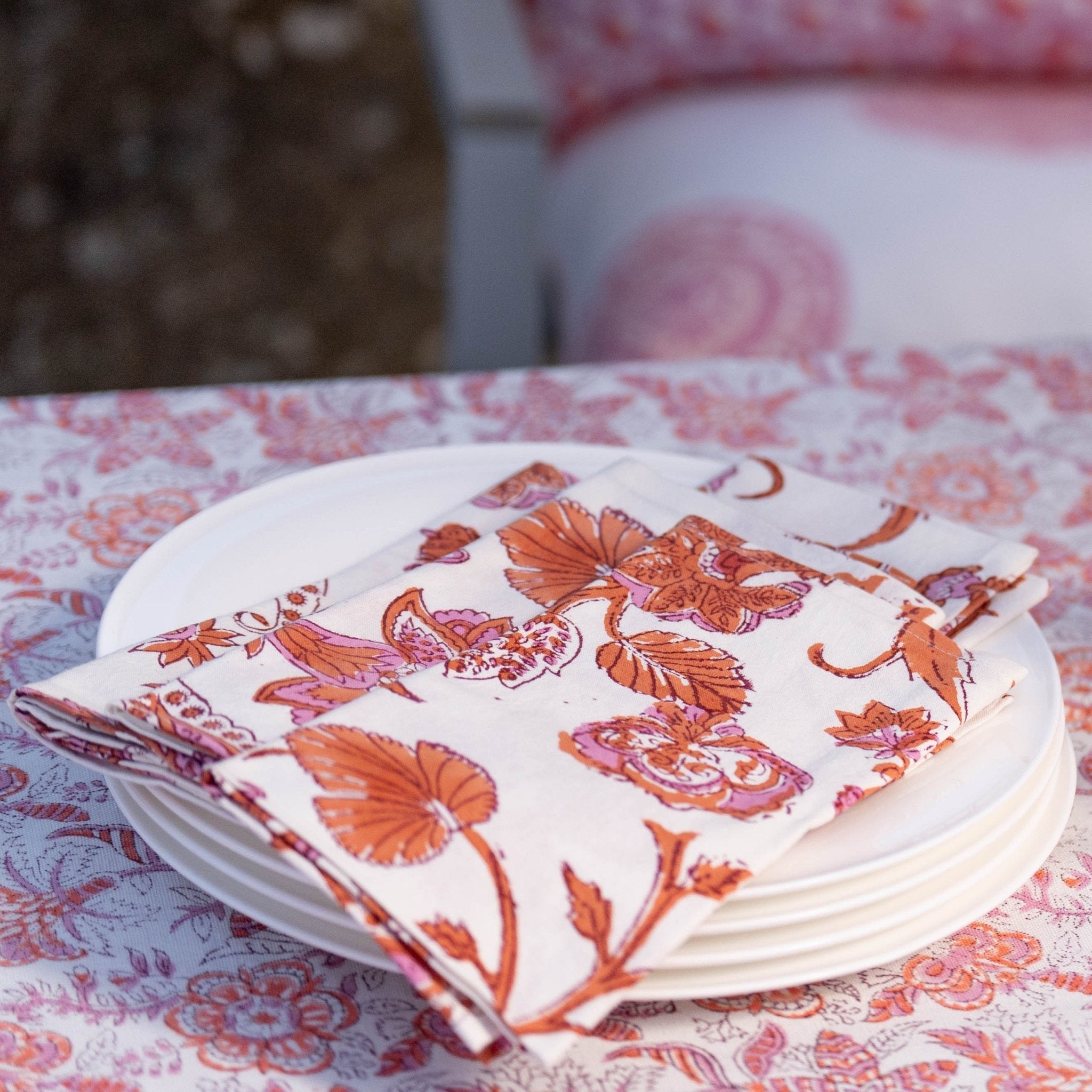 Napkins - Coromandel Burnt Spice Set of 4 - TITANIA product_type