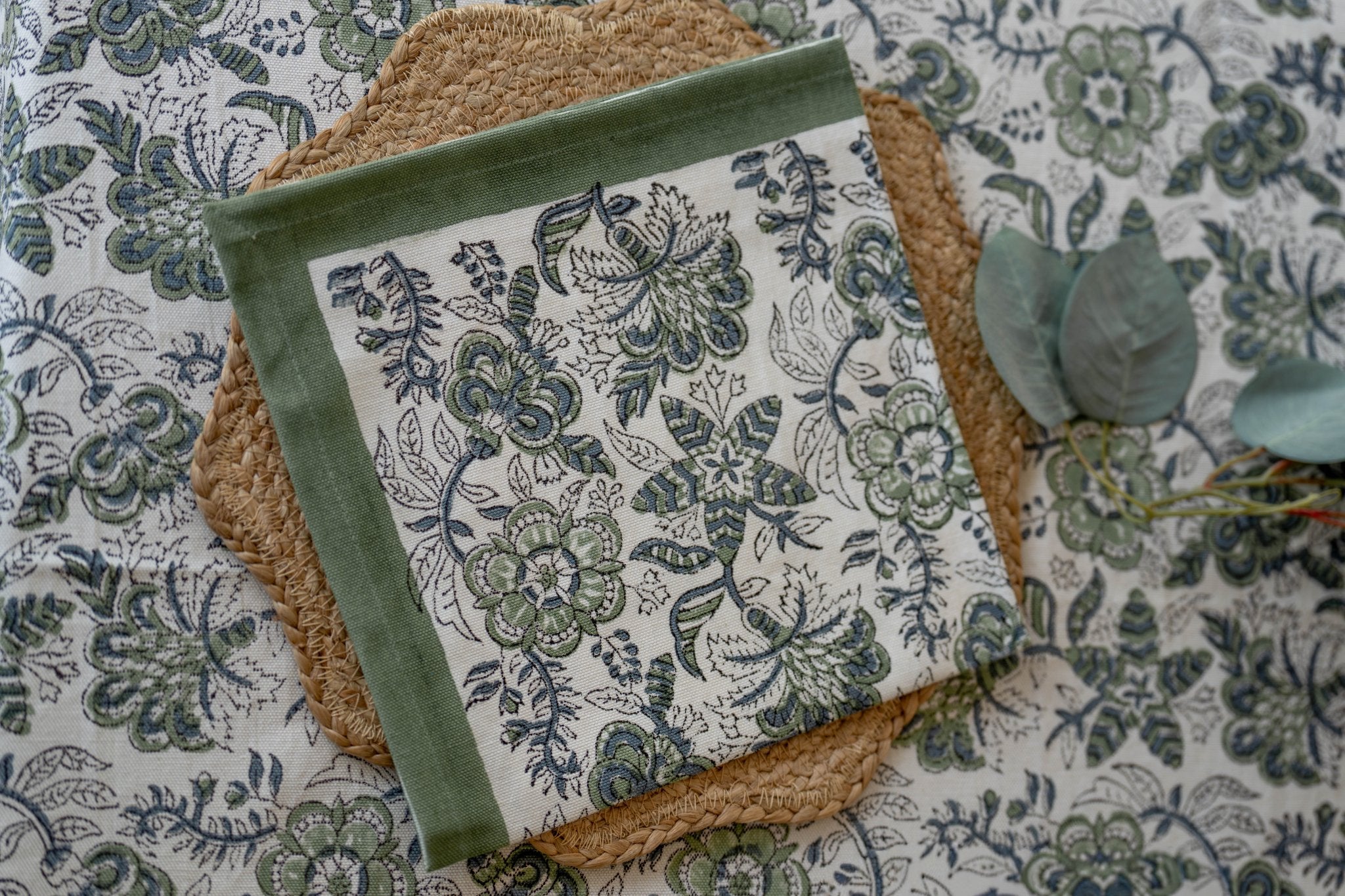 Napkins - Coromandel Green Sloe Set of 4 - TITANIA product_type