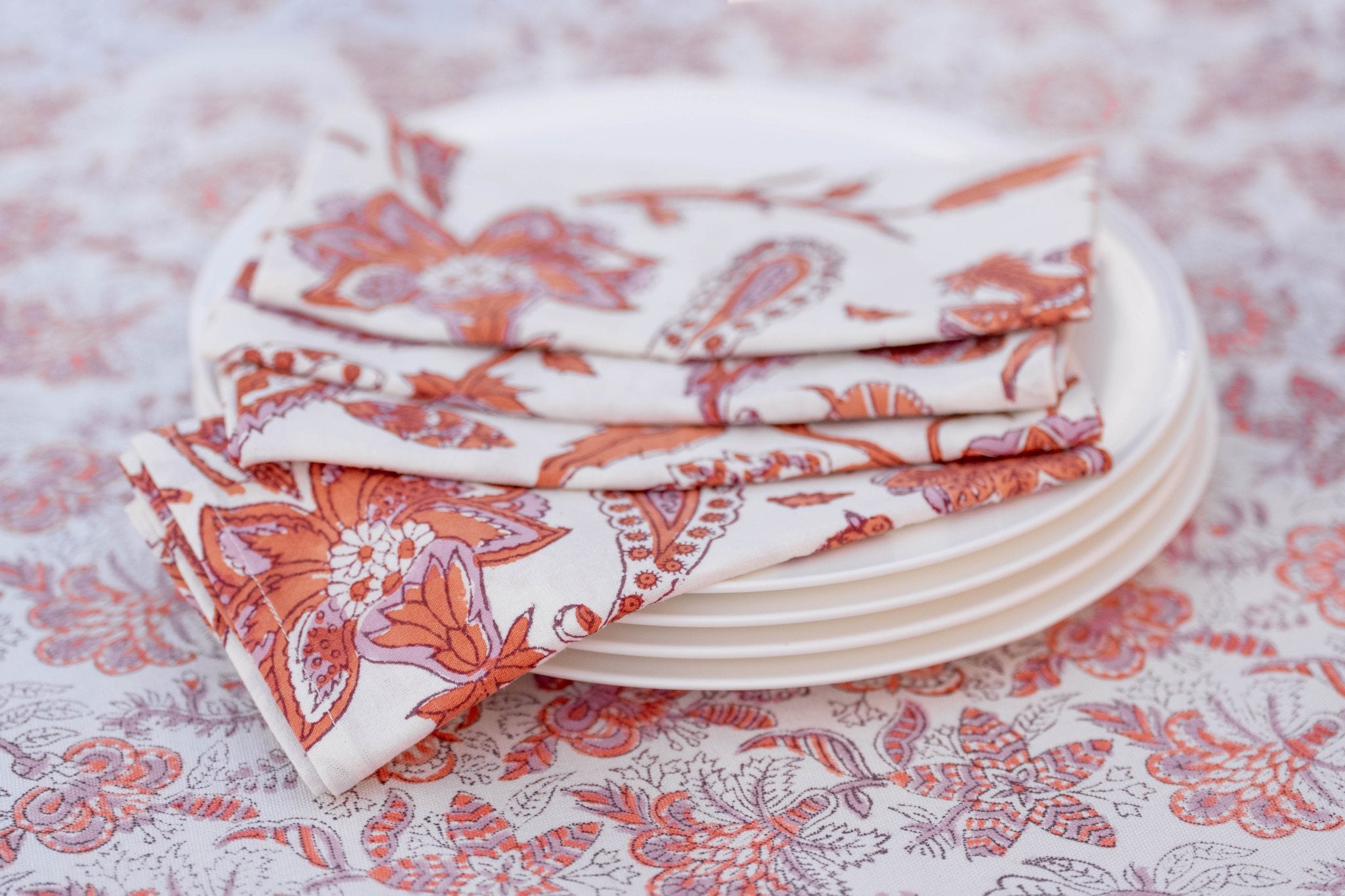 Napkins – Le Jardin Burnt Spice Set of 4 - TITANIA product_type