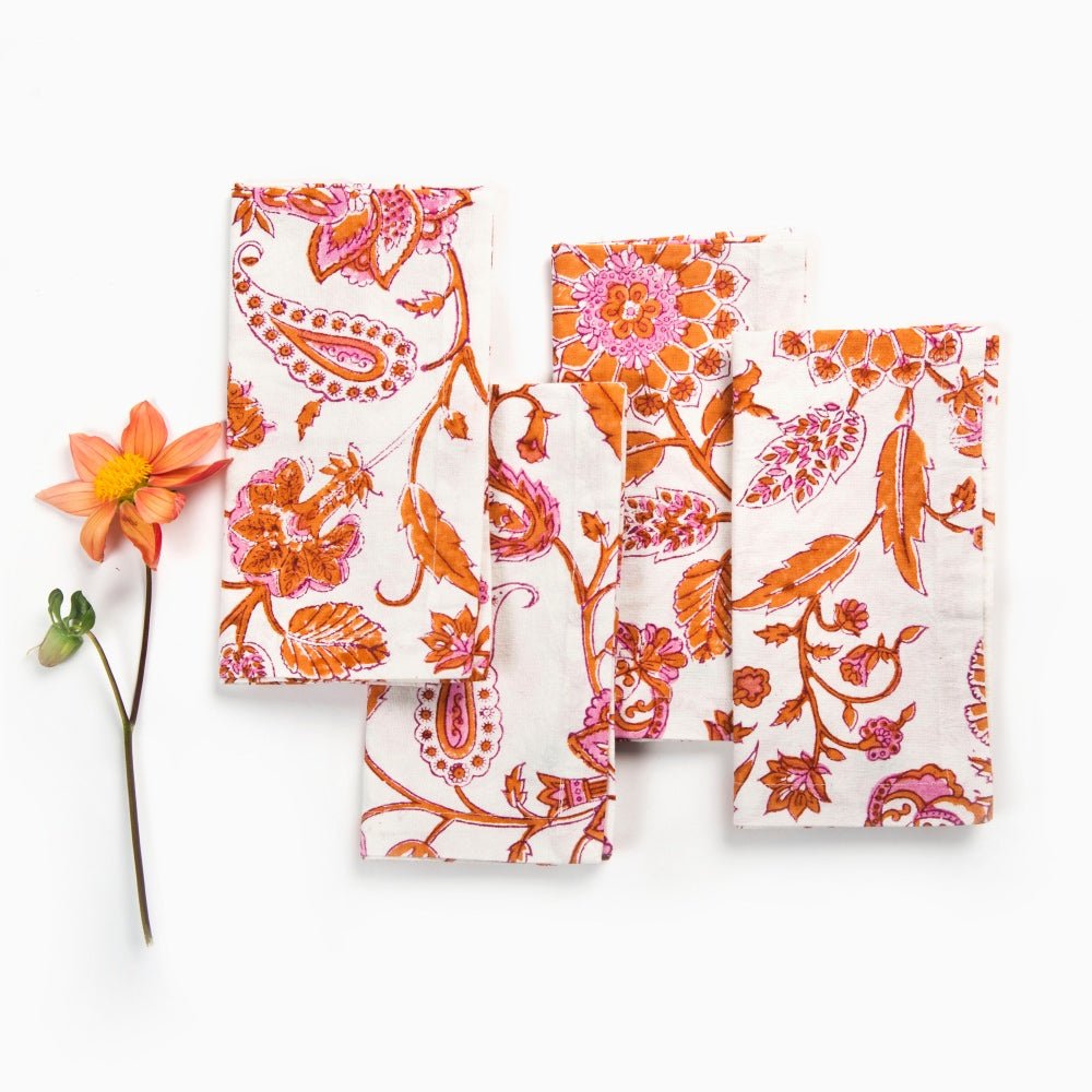 Napkins – Le Jardin Burnt Spice Set of 4 - TITANIA product_type