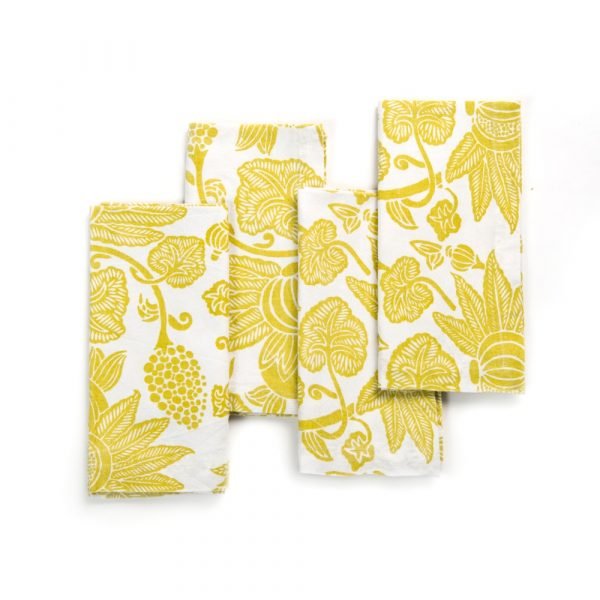 Napkins – Pomegranate Celery Set of 4 - TITANIA product_type