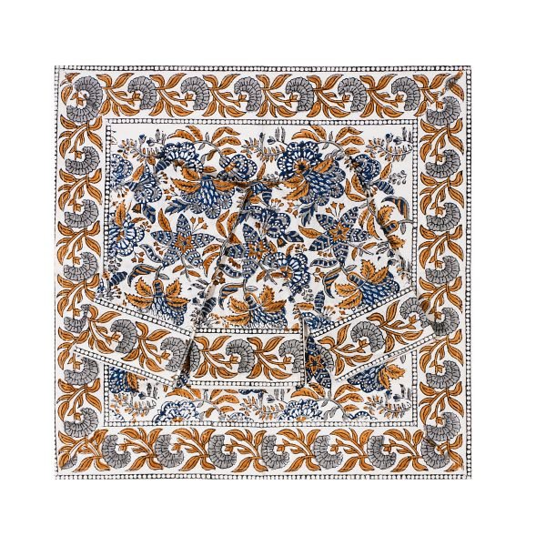 Napkins - Set of 4 Coromandel Nut Blue - TITANIA product_type