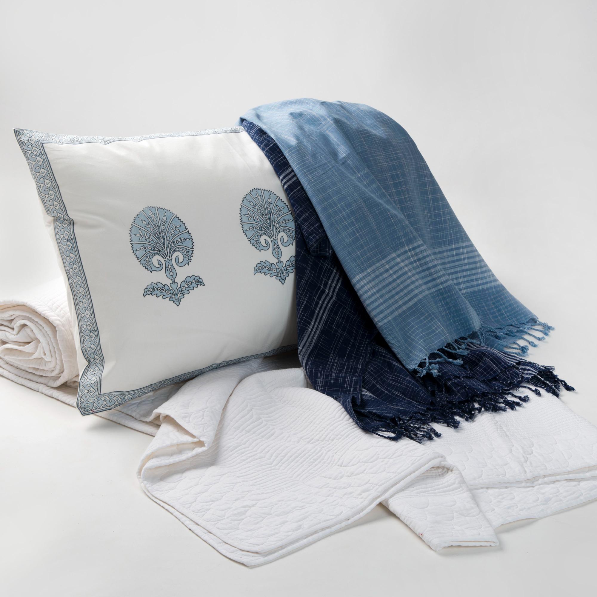 Pillowcases - Bimla Blue Pair - TITANIA product_type
