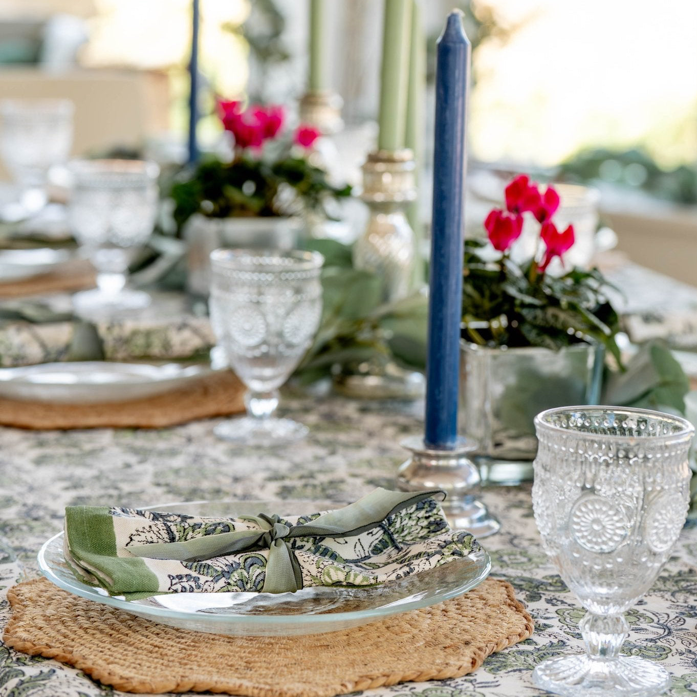 Tablecloth - Coromandel Green Sloe - TITANIA product_type