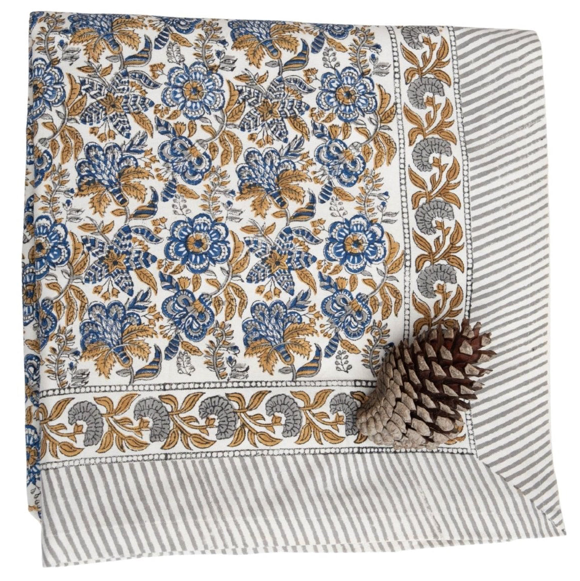 Tablecloth - Coromandel Nut Blue - TITANIA product_type
