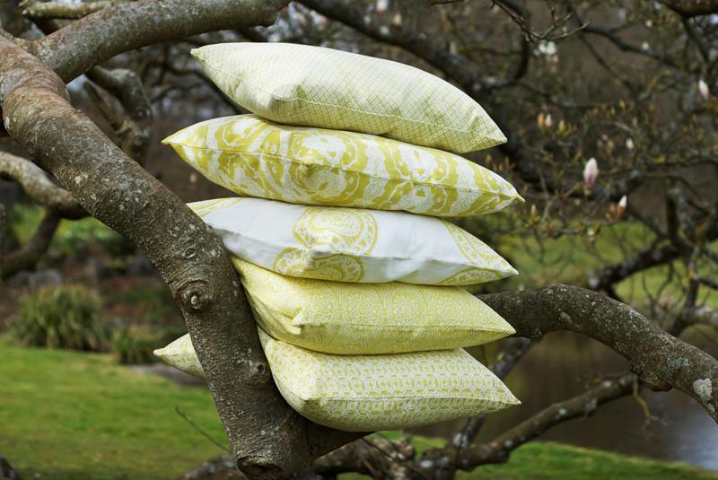 Cushion Cover – Celery Trellis - TITANIA product_type 