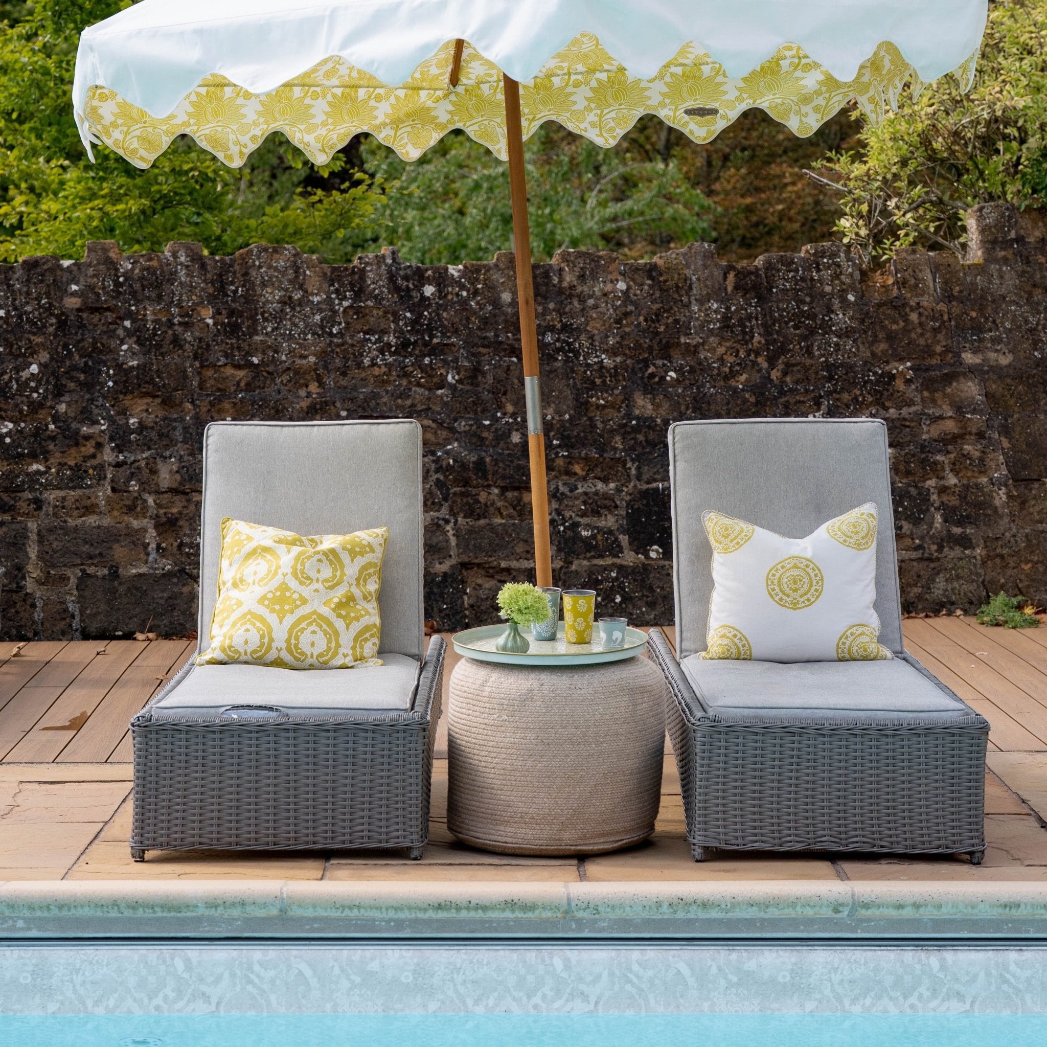 Cushion Cover – Celery Trellis - TITANIA product_type 