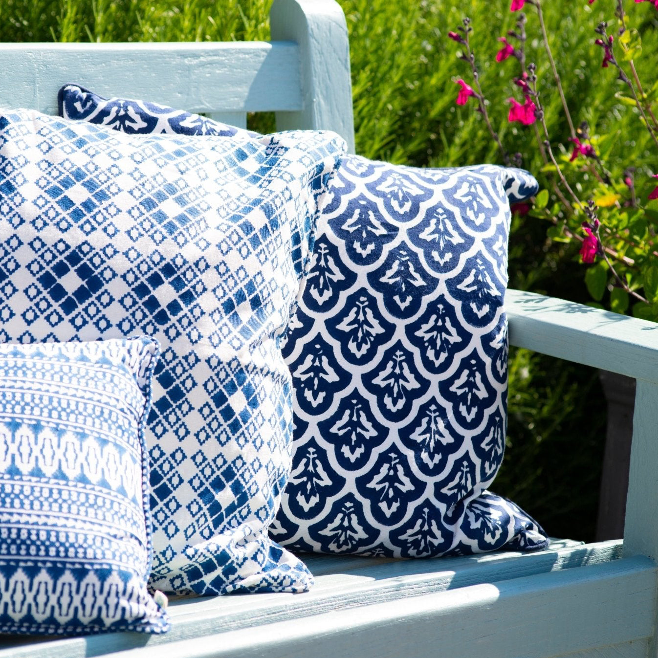 Cushion Cover – Hira Indigo - TITANIA product_type 