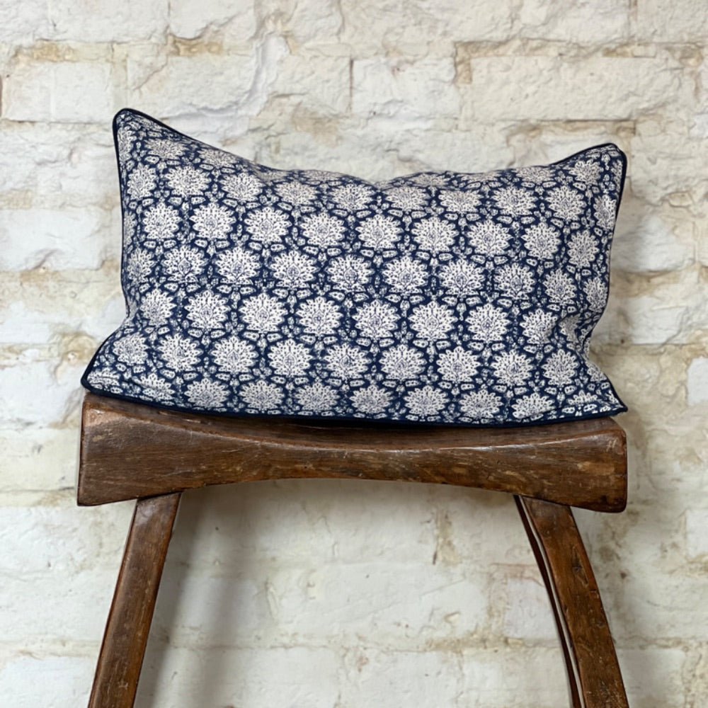 Cushion Cover – Med Blue Pondicherry - TITANIA product_type 