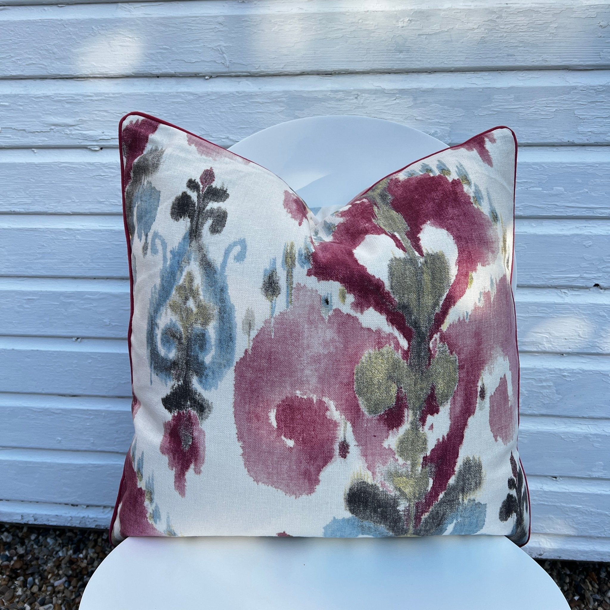 Cushion Cover – Printed Linen Ikat Sweet Pea - TITANIA product_type 
