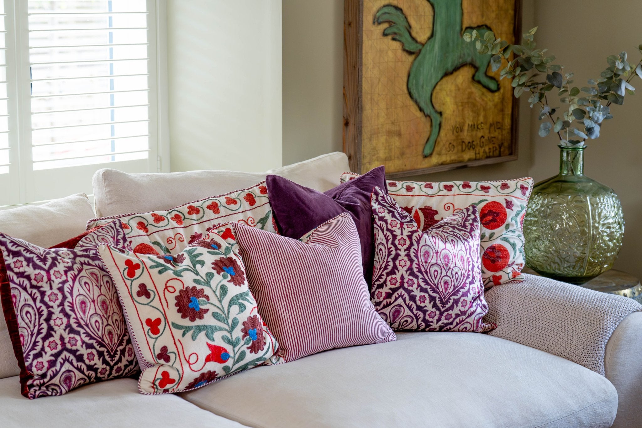 Cushion Cover - Suzani 522 Pair - TITANIA product_type 