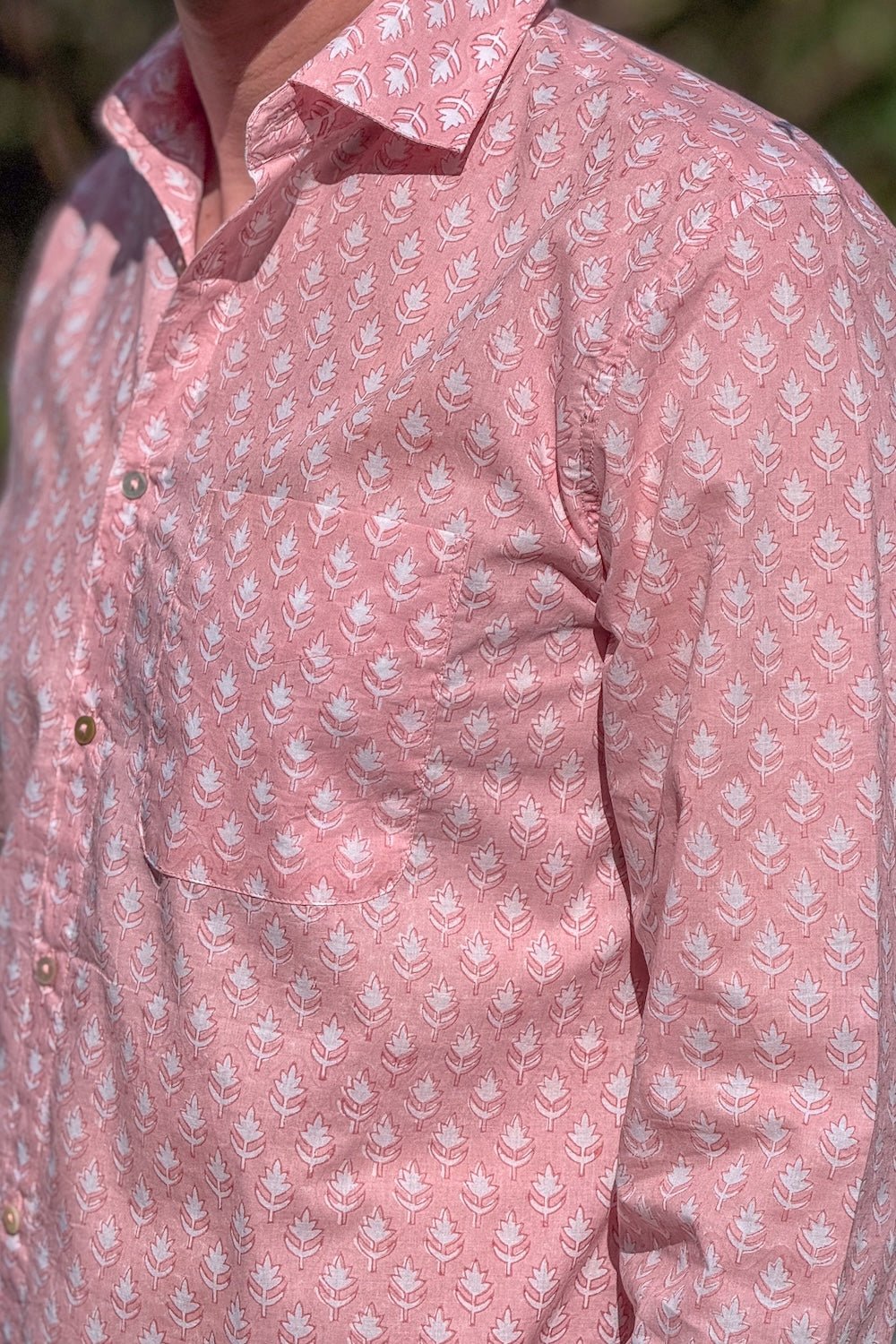 Iona Hand - block printed men's cotton shirt - TITANIA product_type 