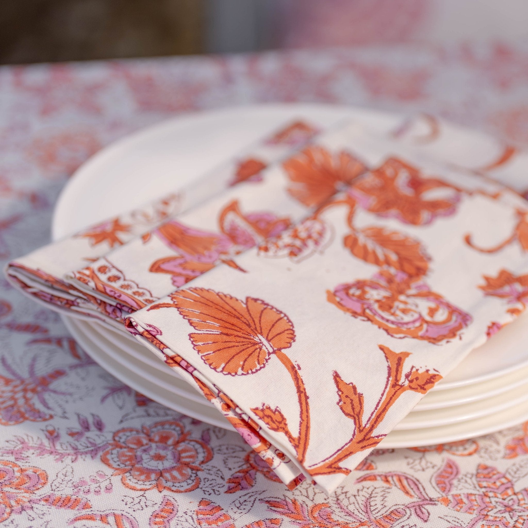 Napkins – Le Jardin Burnt Spice Set of 4 - TITANIA product_type 