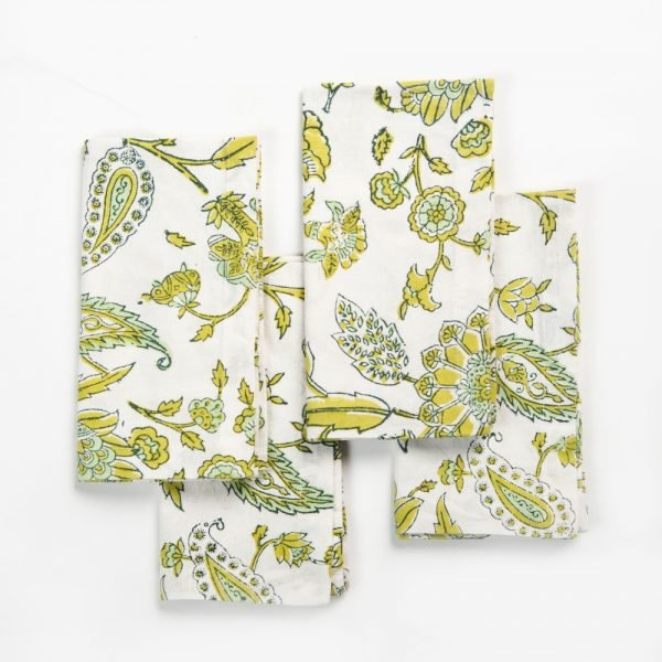 Napkins – Le Jardin Spring Green Set of 4 - TITANIA product_type 