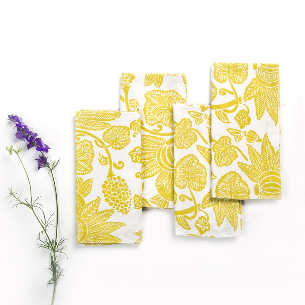 Napkins – Pomegranate Celery Set of 4 - TITANIA product_type 