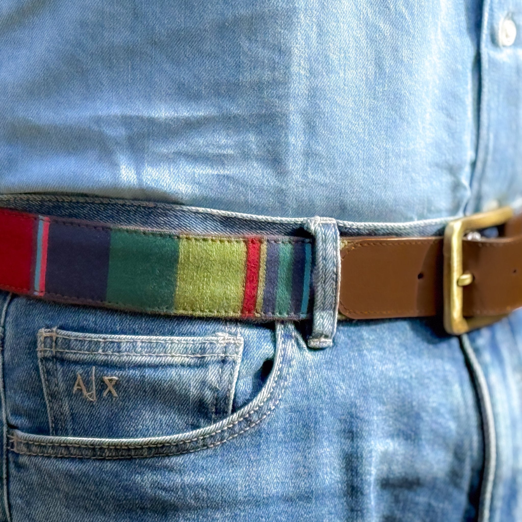 PEMA Leather & Embroidery Tibetan Belt - TITANIA product_type 