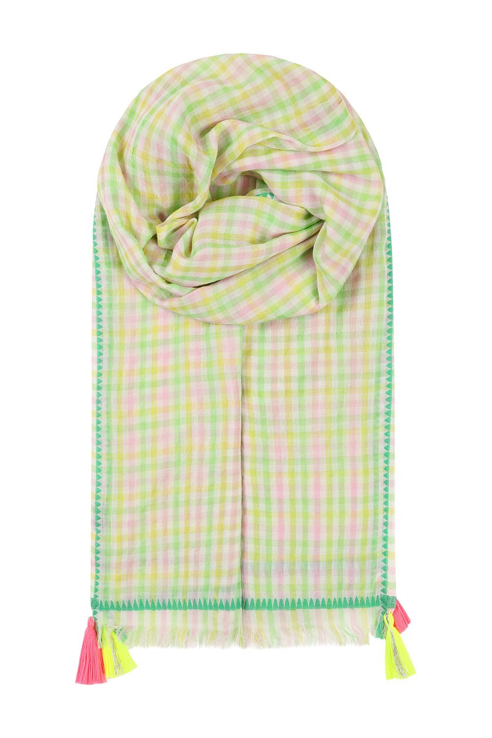 Scarf - Lime Check - TITANIA product_type 
