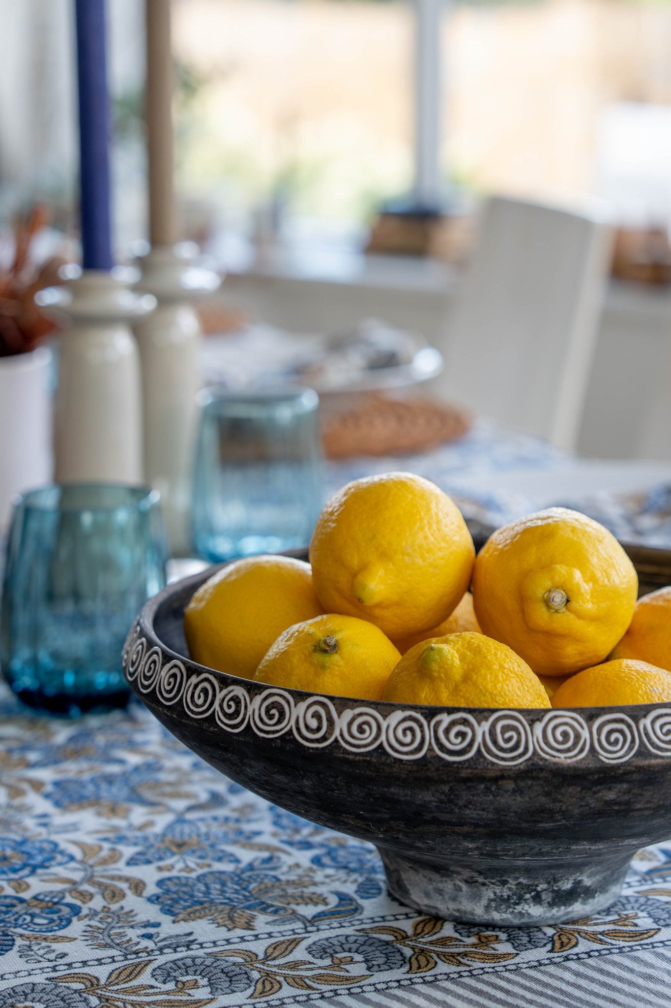 Tablecloth – Coromandel Nut Blue 170 x 270cm - TITANIA product_type 