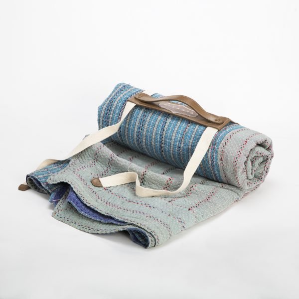 Throw – Fine Kantha Pastel Brocade - TITANIA product_type 