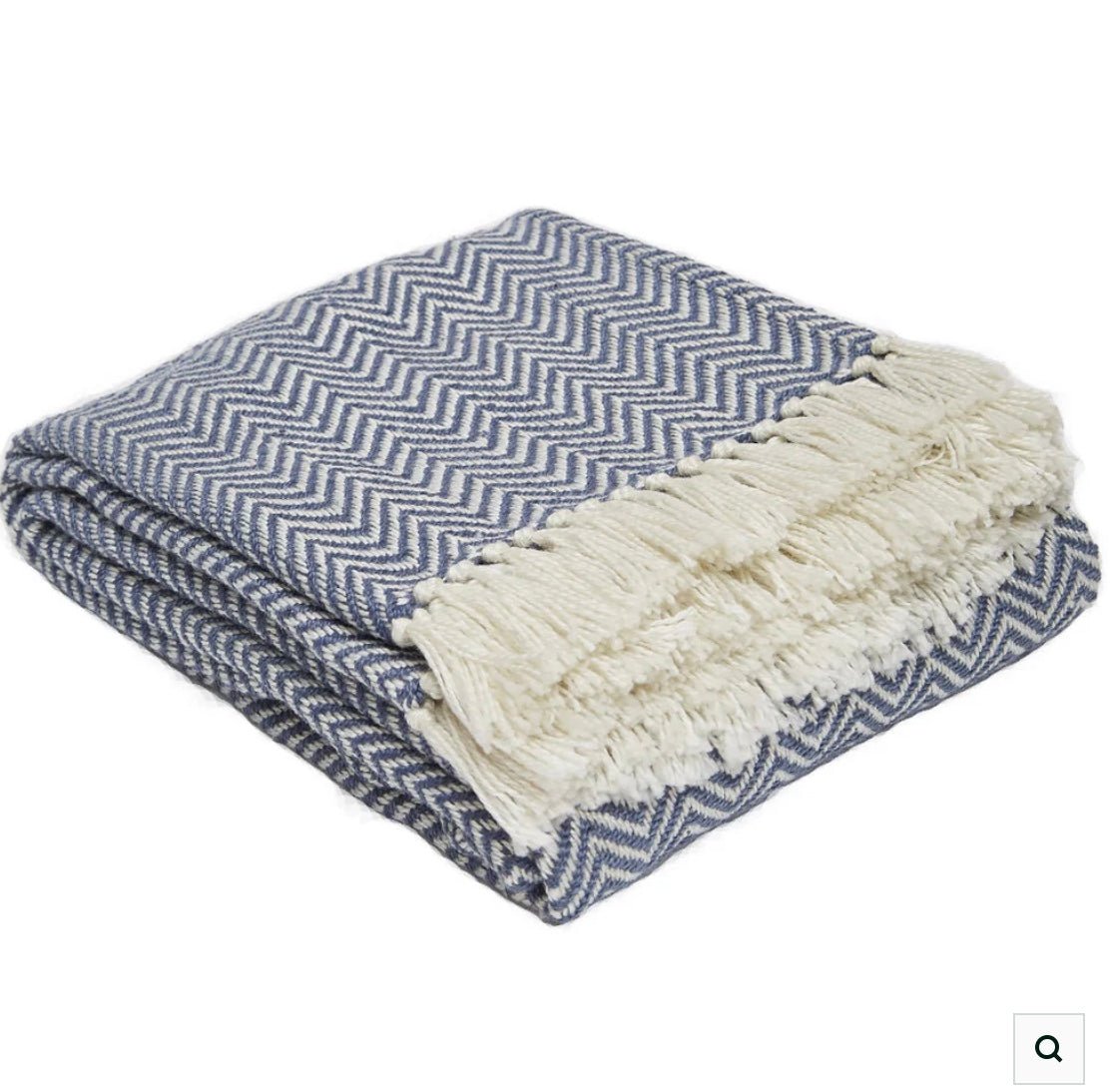 Throw - Herringbone Navy - TITANIA product_type 